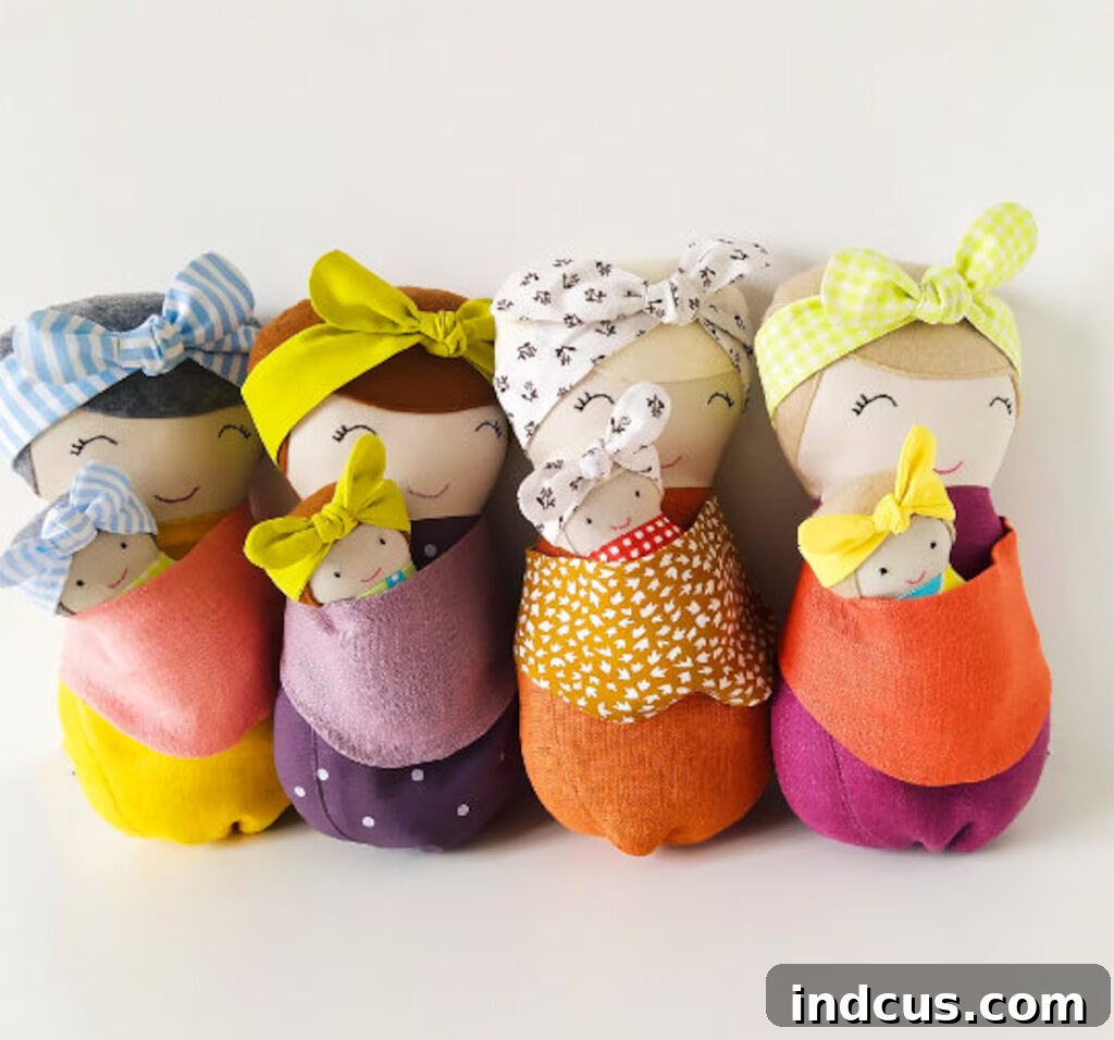 mama and baby doll sewing pattern