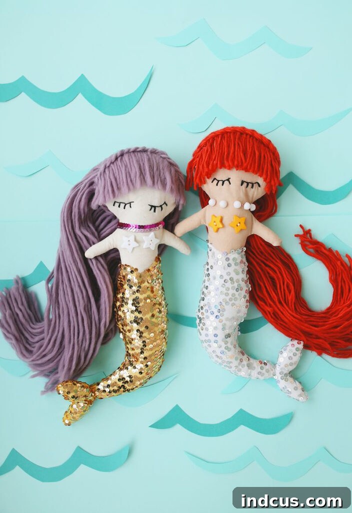 mermaid doll pattern