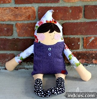gnome fabric doll sewing pattern