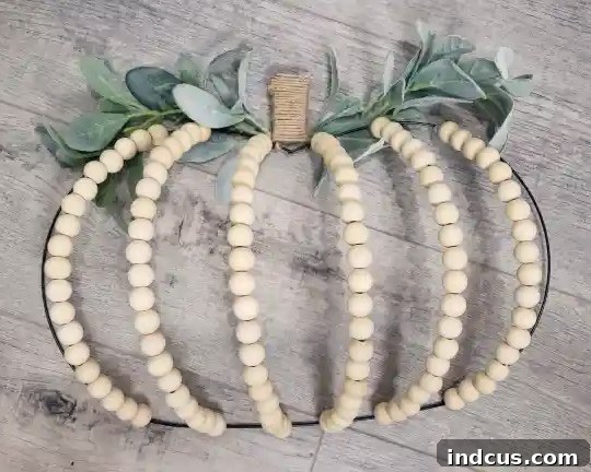 dollar store wire pumpkin wreath