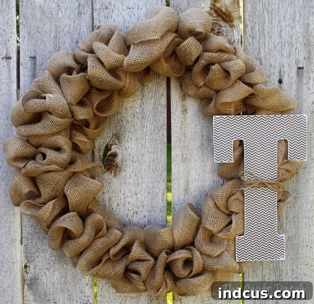 diy burlap bubble wreath