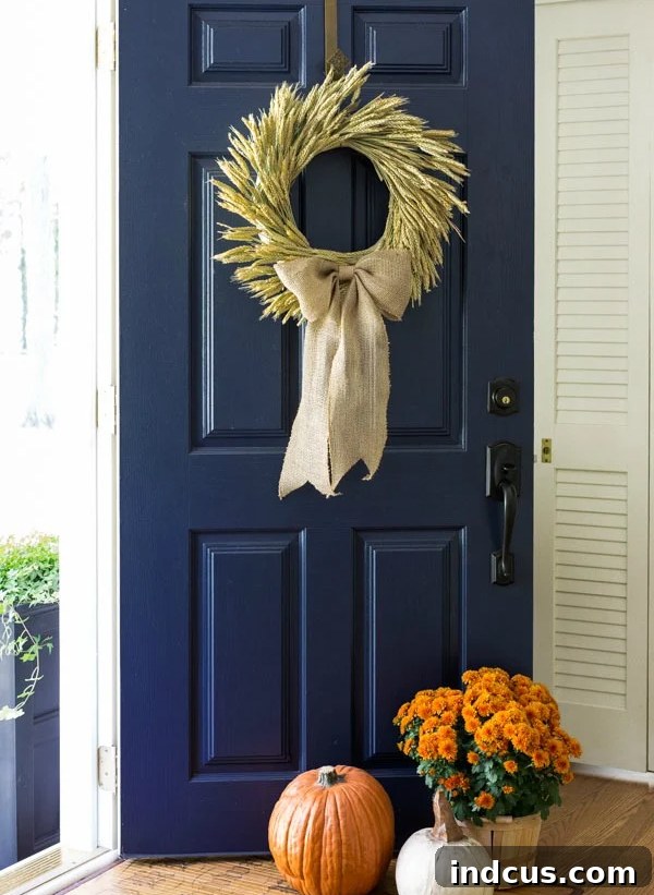 diy wheat wreath