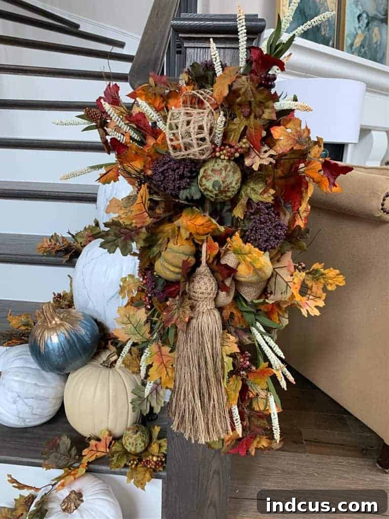 DIY Fall Door Swag