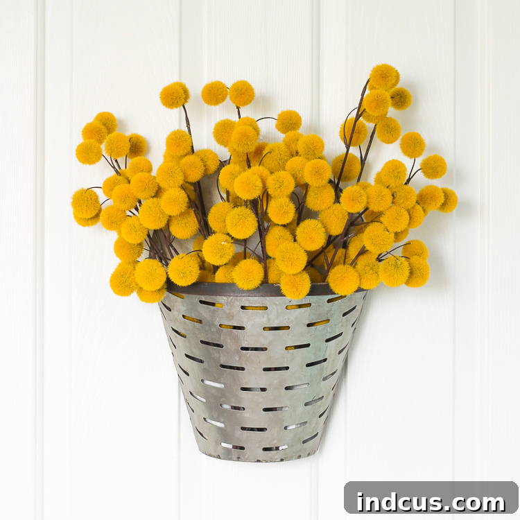 olive bucket door hanger for fall