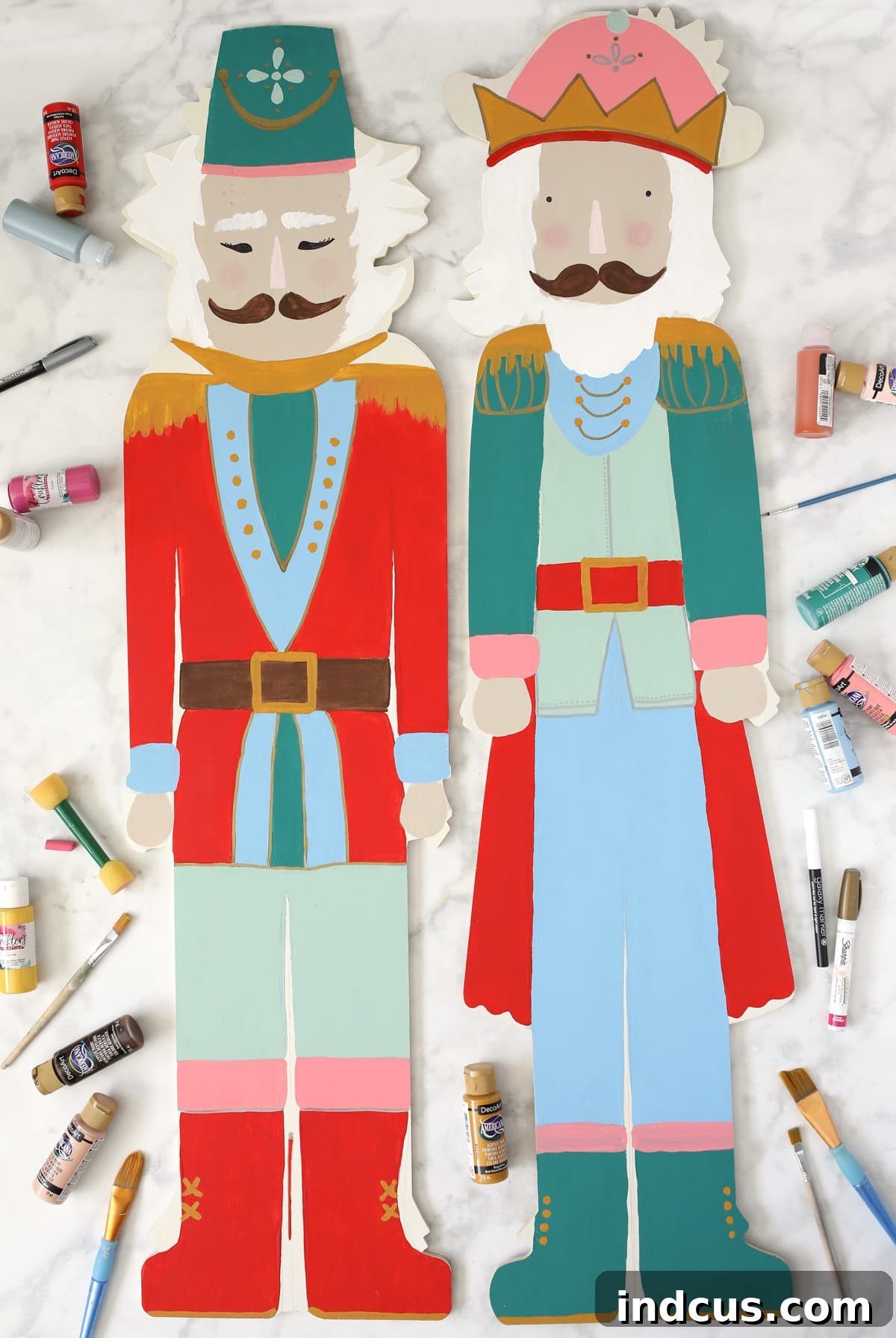 painted wooden nutcrackers