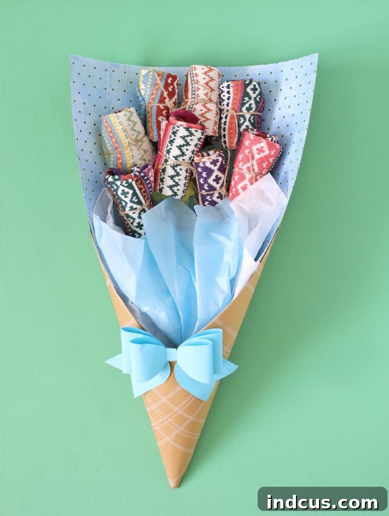 Creative guide on how to make a unique and fun sock bouquet
