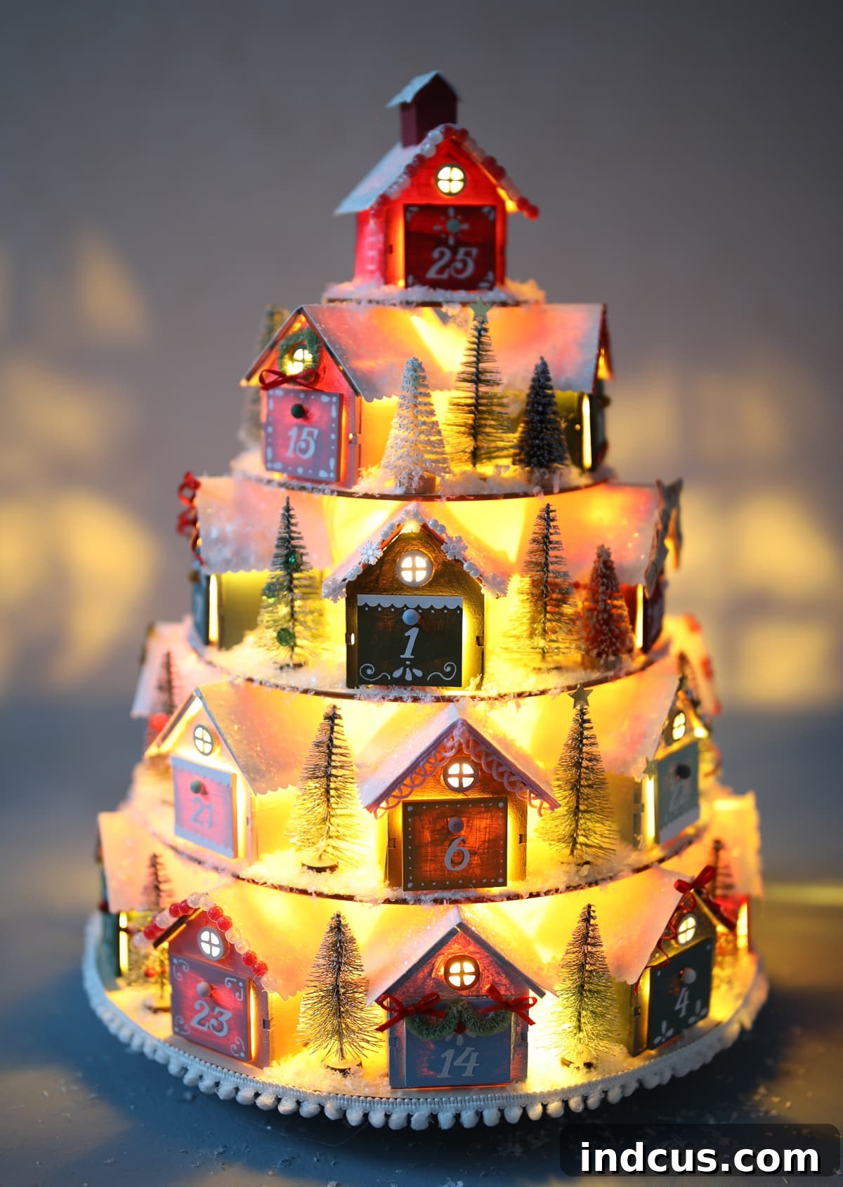 light up christmas village advent calendar