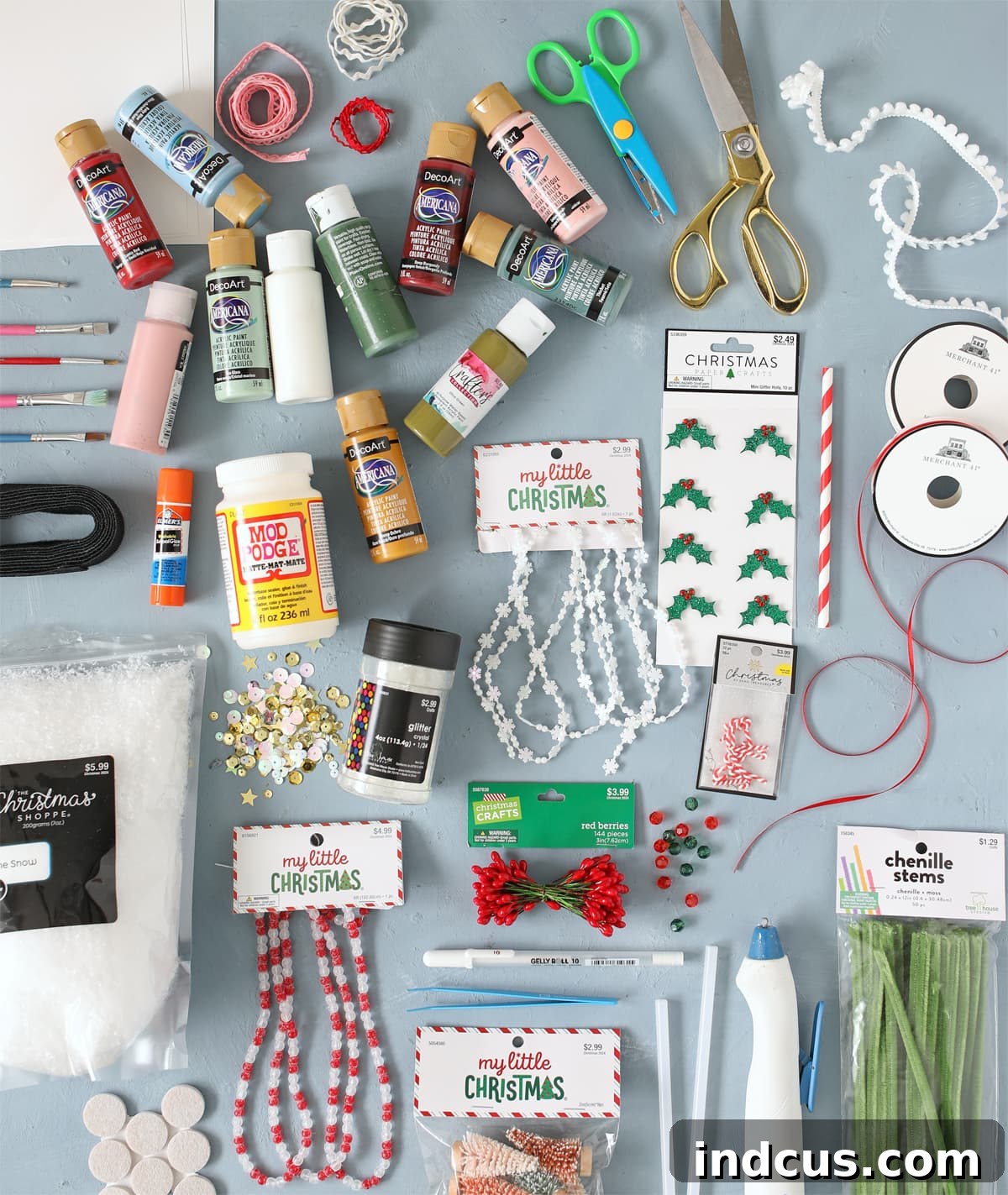 supplies used for advent houses