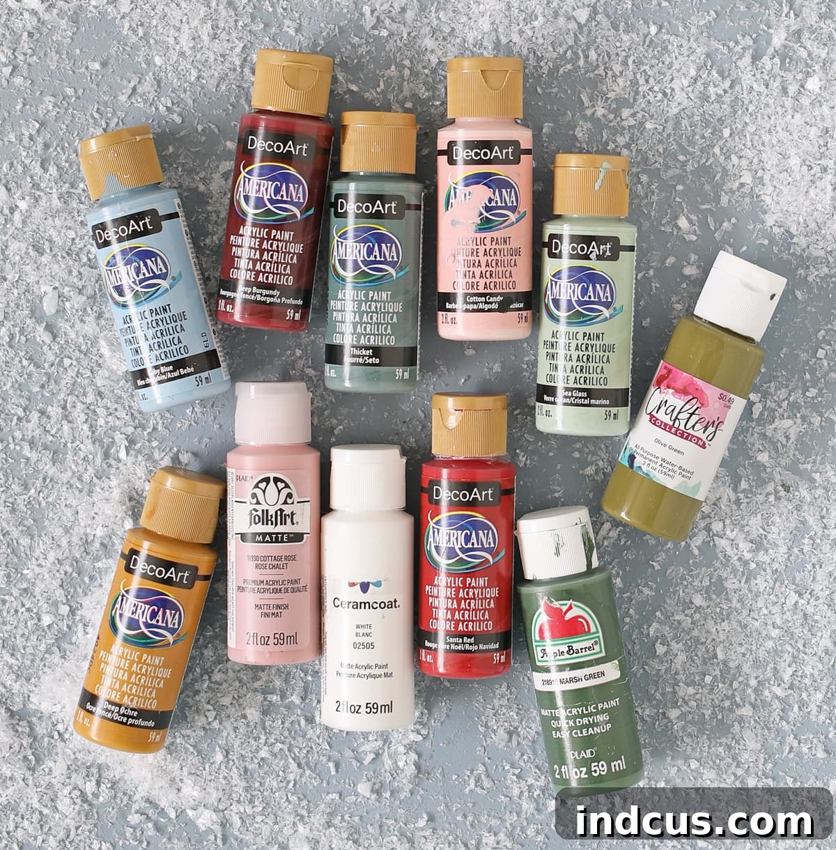 craft paint colors used