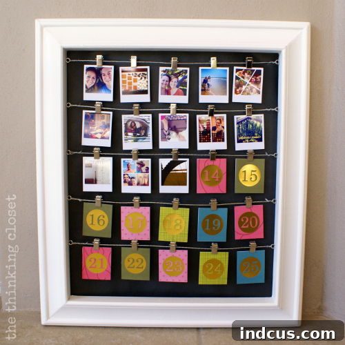 Handcrafted Holiday Countdowns 30 Instagram Photo Advent Calendar