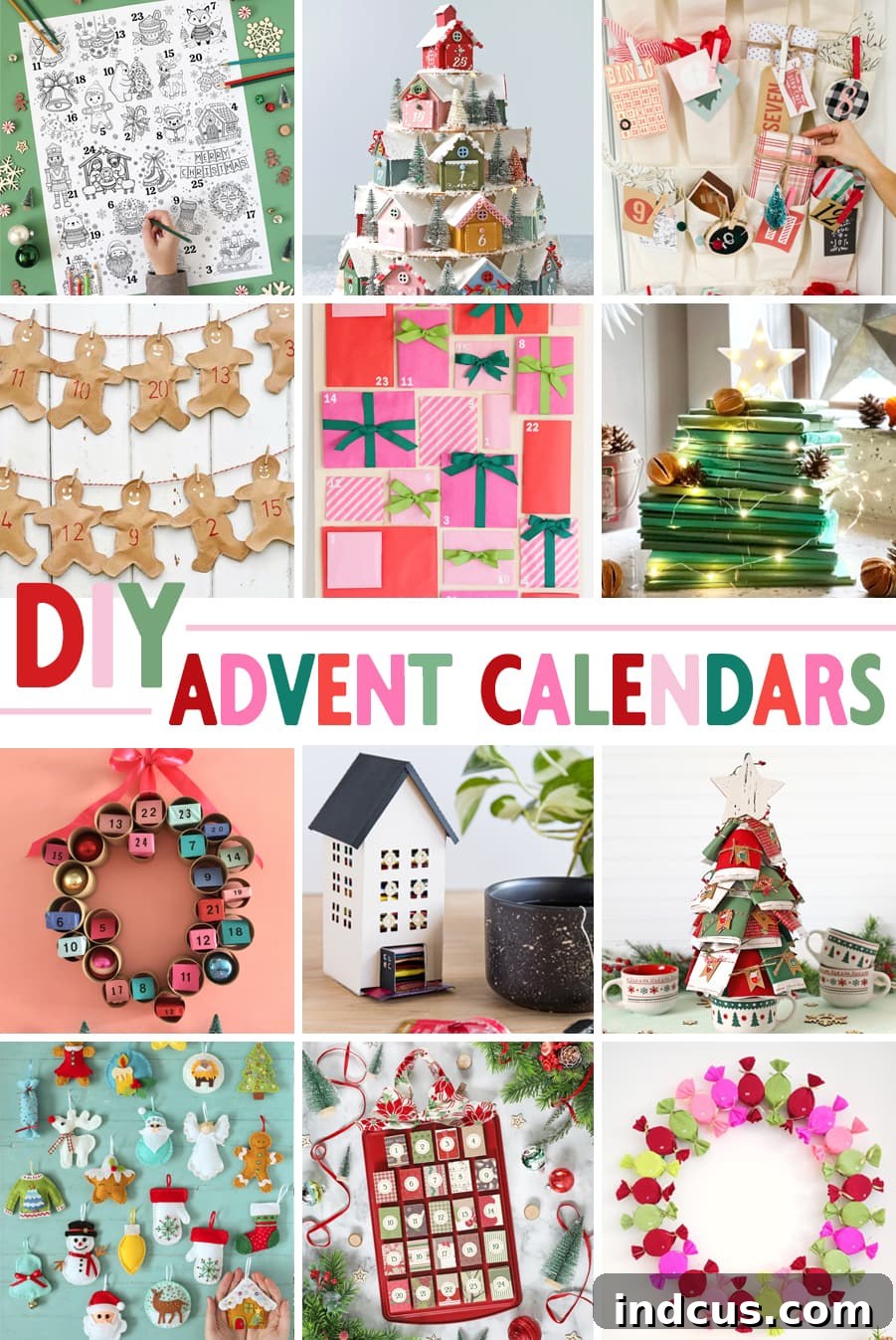 Handcrafted Holiday Countdowns 38 diy advent calendars to make for Christmas