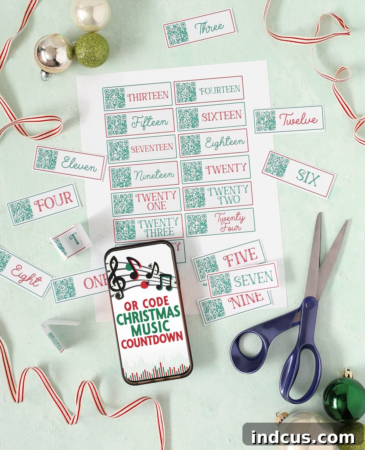 qr code christmas music countdown