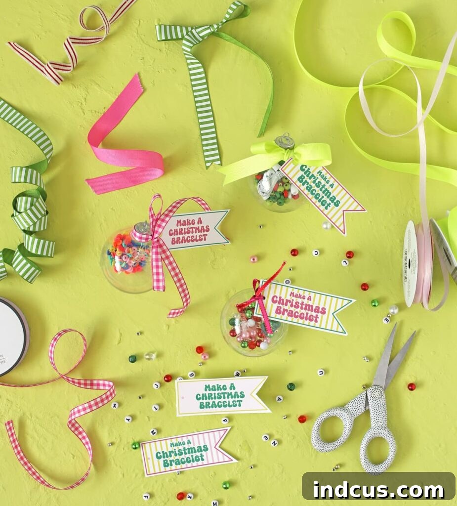 bracelet kit in an ornament christmas gift idea
