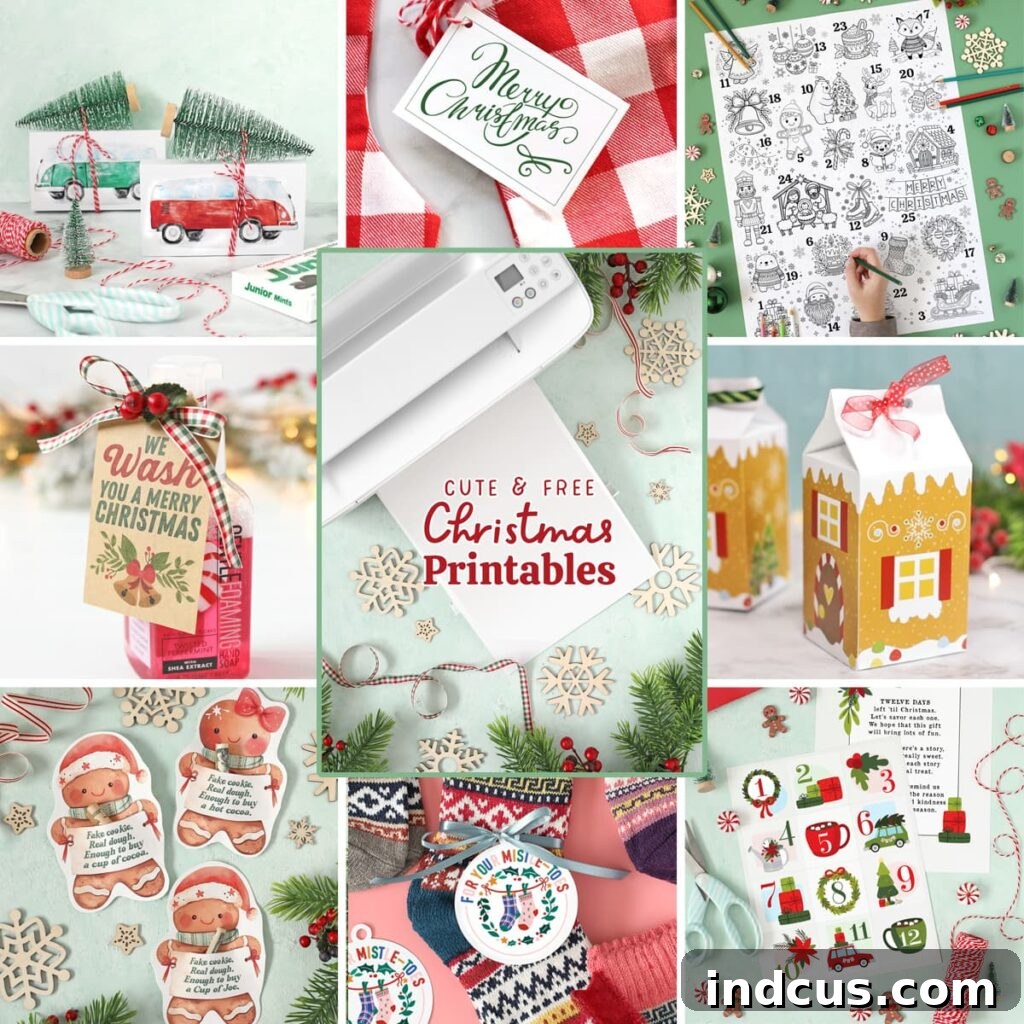 cute and free christmas printables