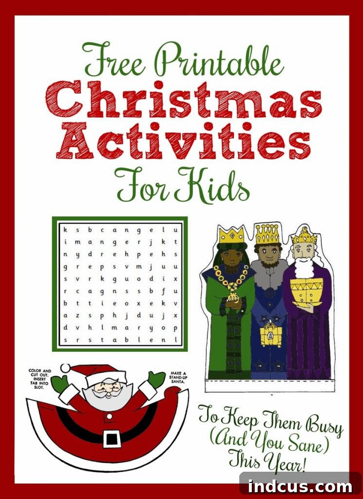 printable christmas activities for kids