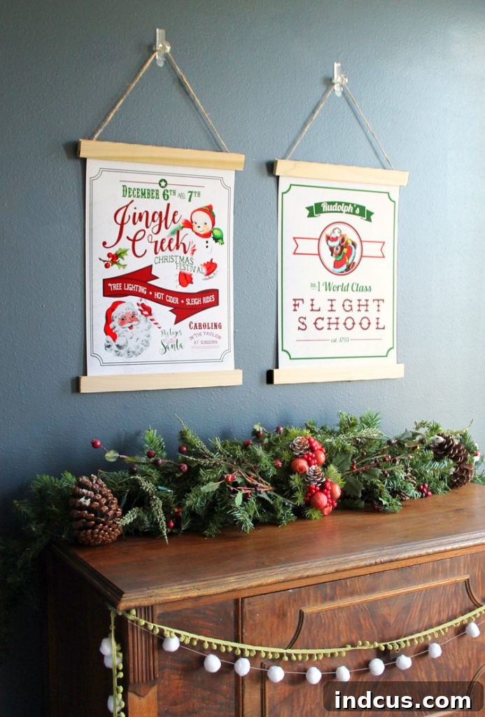 vintage printable christmas posters