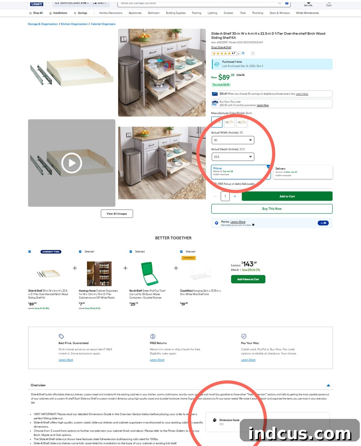 Guide on how to order custom pull out shelves online
