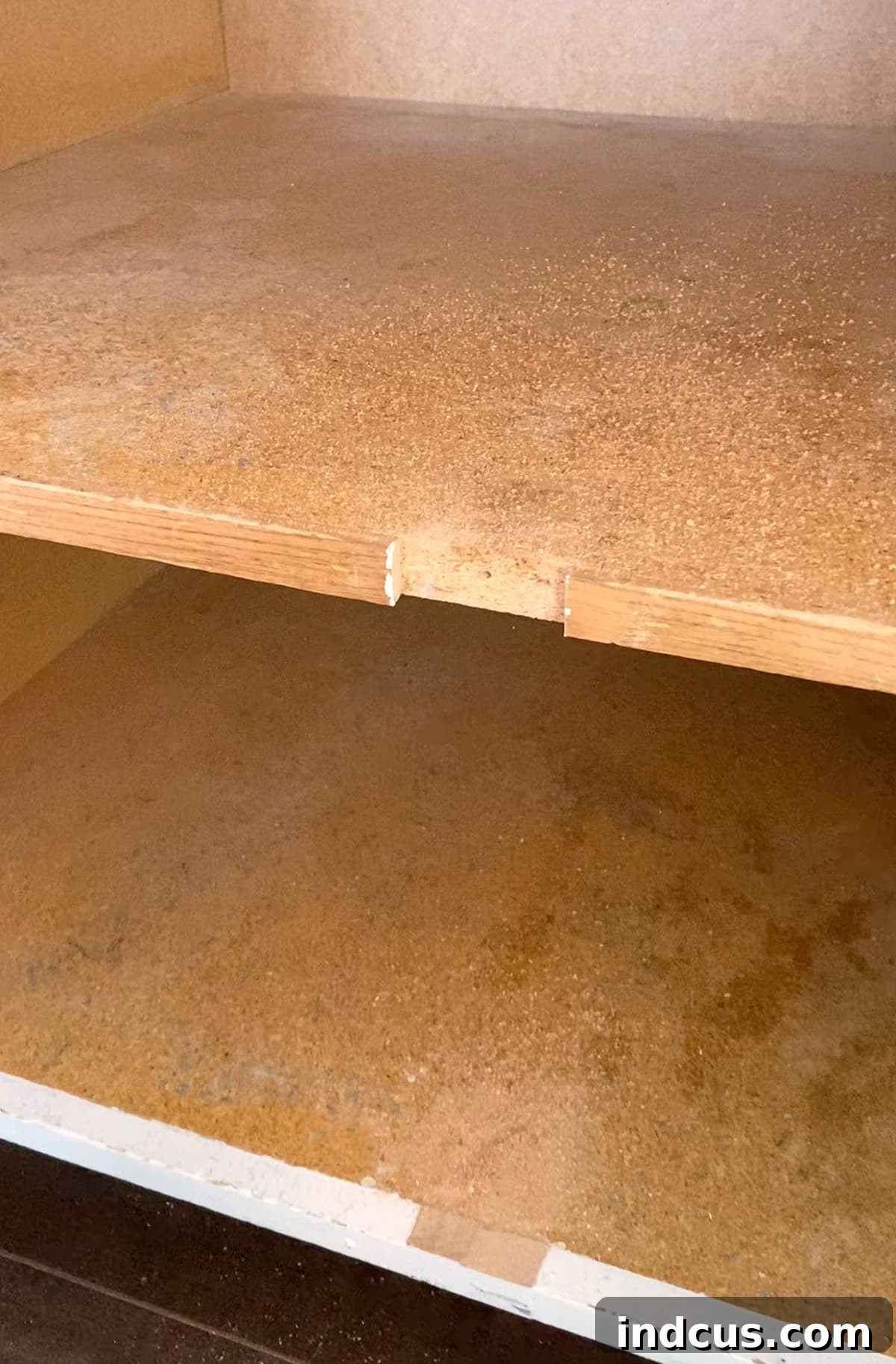 Process of removing the center stile from a cabinet