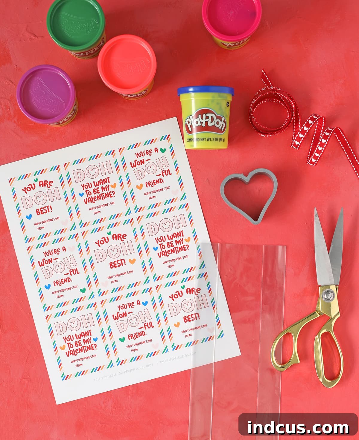 Heartfelt PlayDoh Creations 3 play doh valentines for kids, valentine's day gift ideas, elementary school valentines