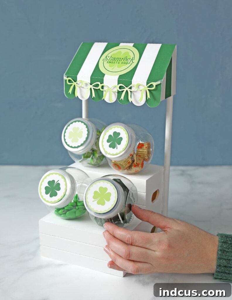 Shamrock Sweets Shop display for St. Patrick's Day