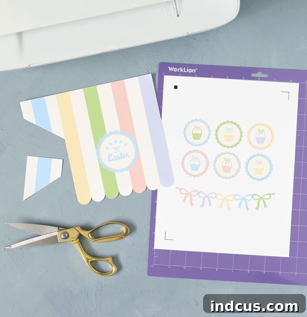 Whip Up Your Easter Candy Haven 5 Printable candy shop awning template with distinct Easter design elements.
