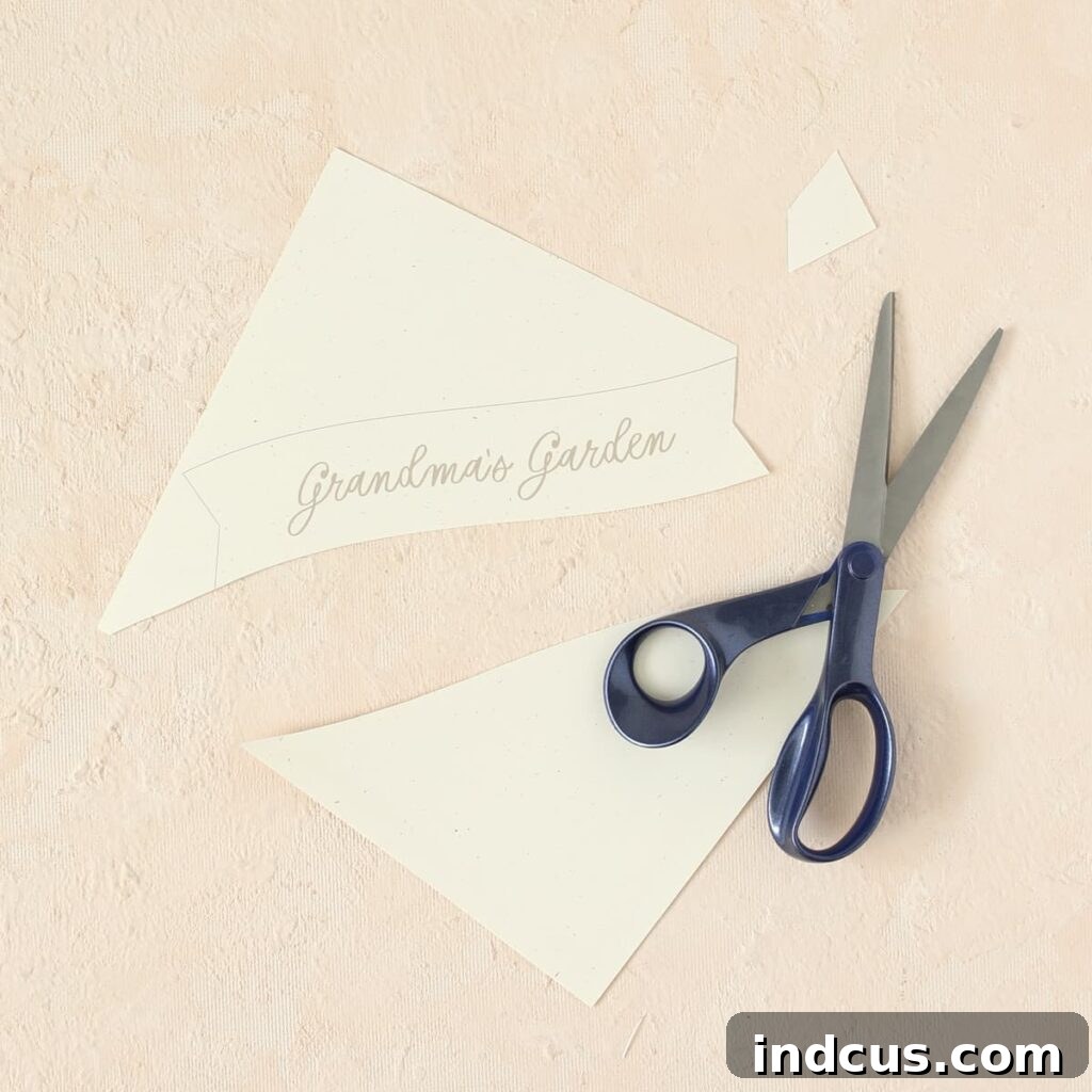 grandmas garden craft idea for personalized gift