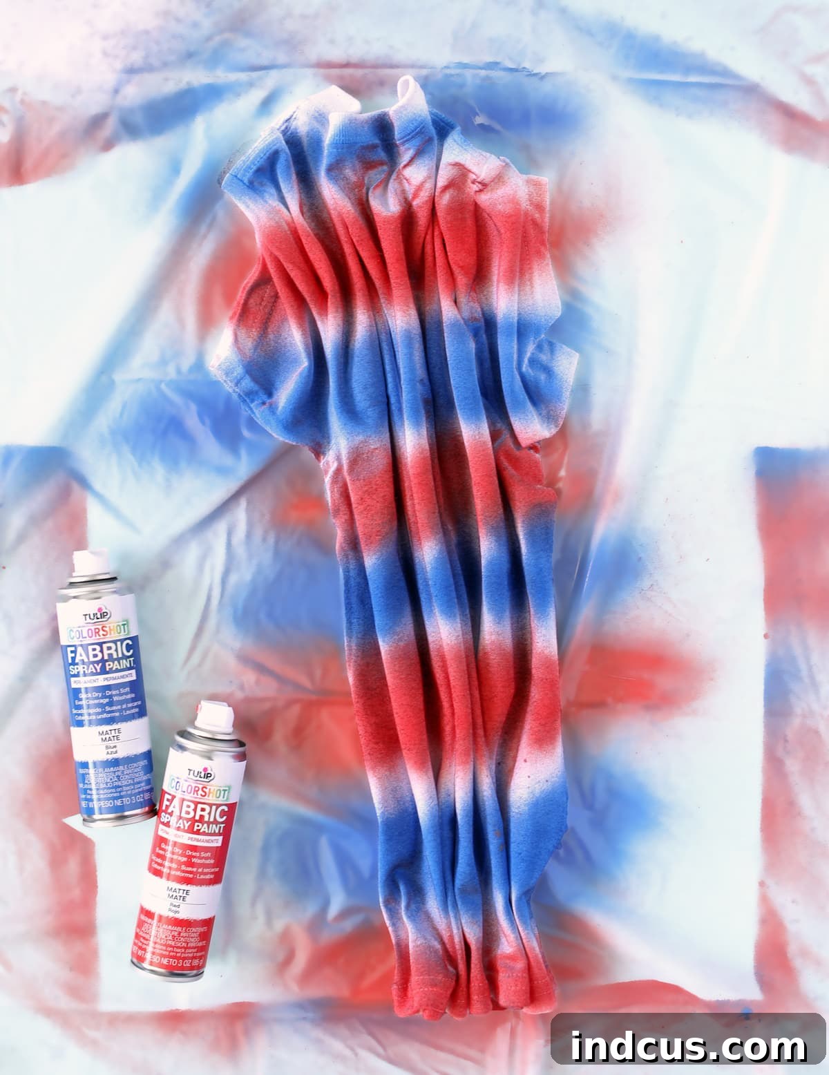 spray dye fourth of july shirt