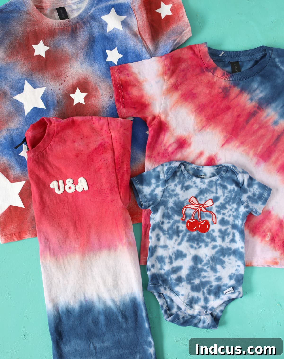 diy fourth of july tie dye shirt ideas