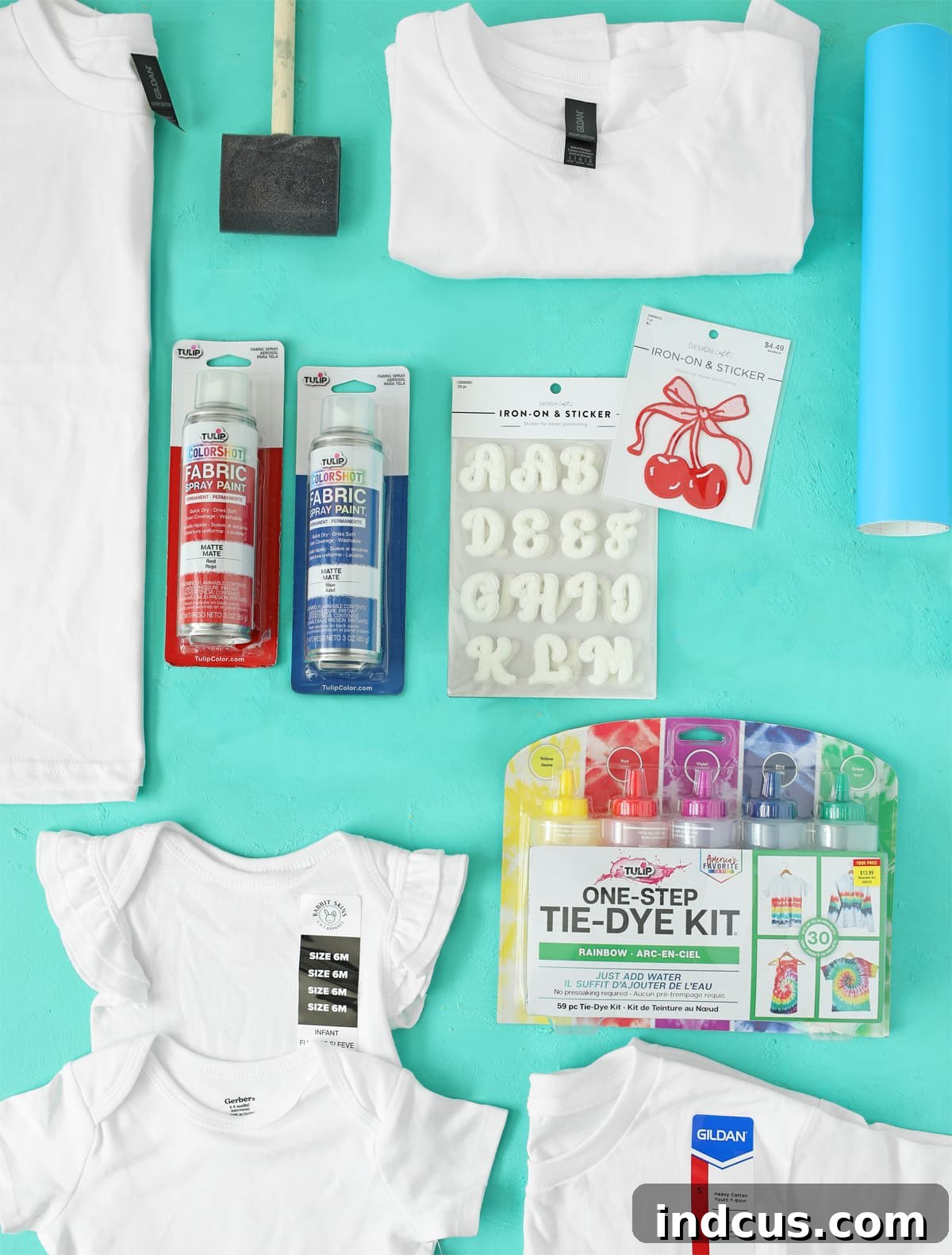 fourth of july tie dye supplies needed