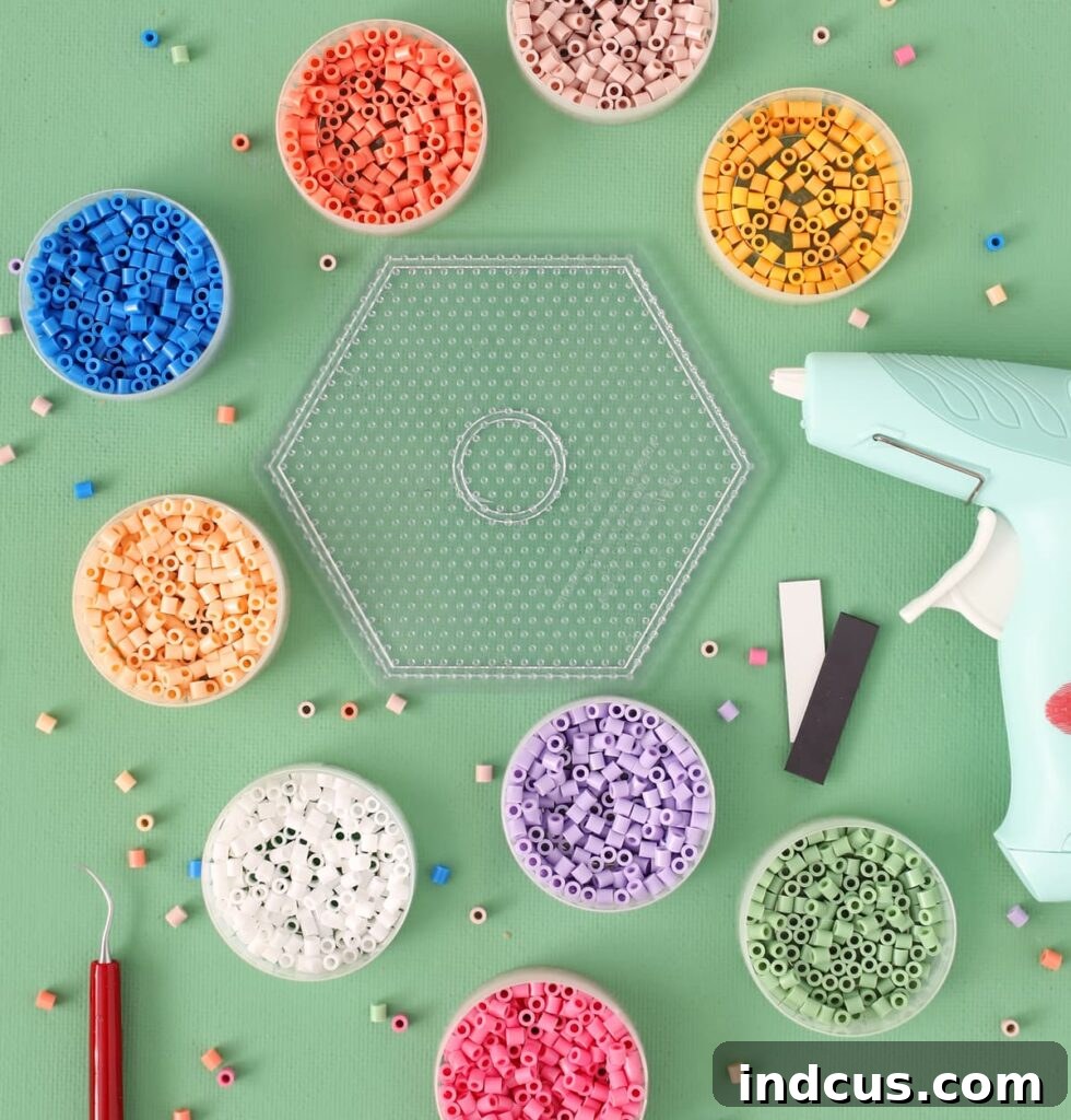 supplies needed for perler bead photo frames