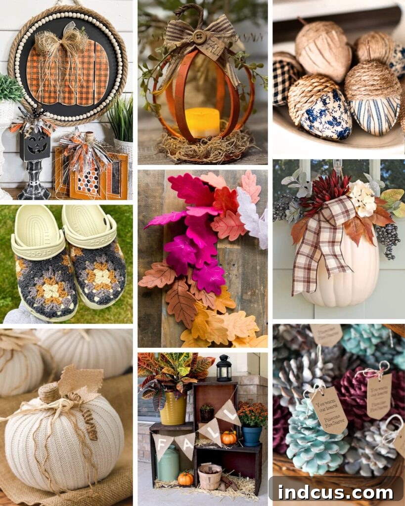 Inspiring fall craft tutorials for adults