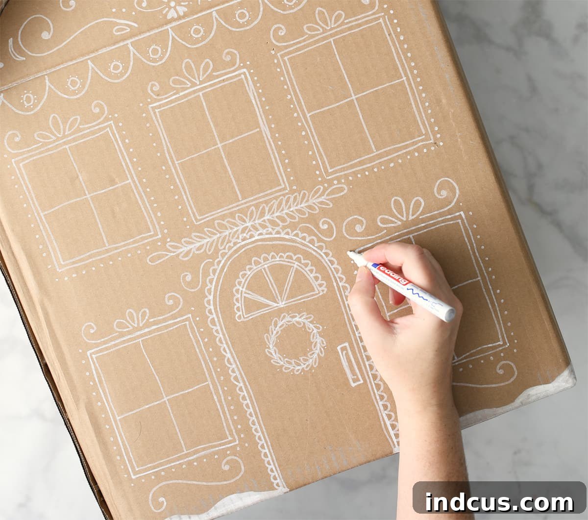 best pen for drawing gingerbread house details