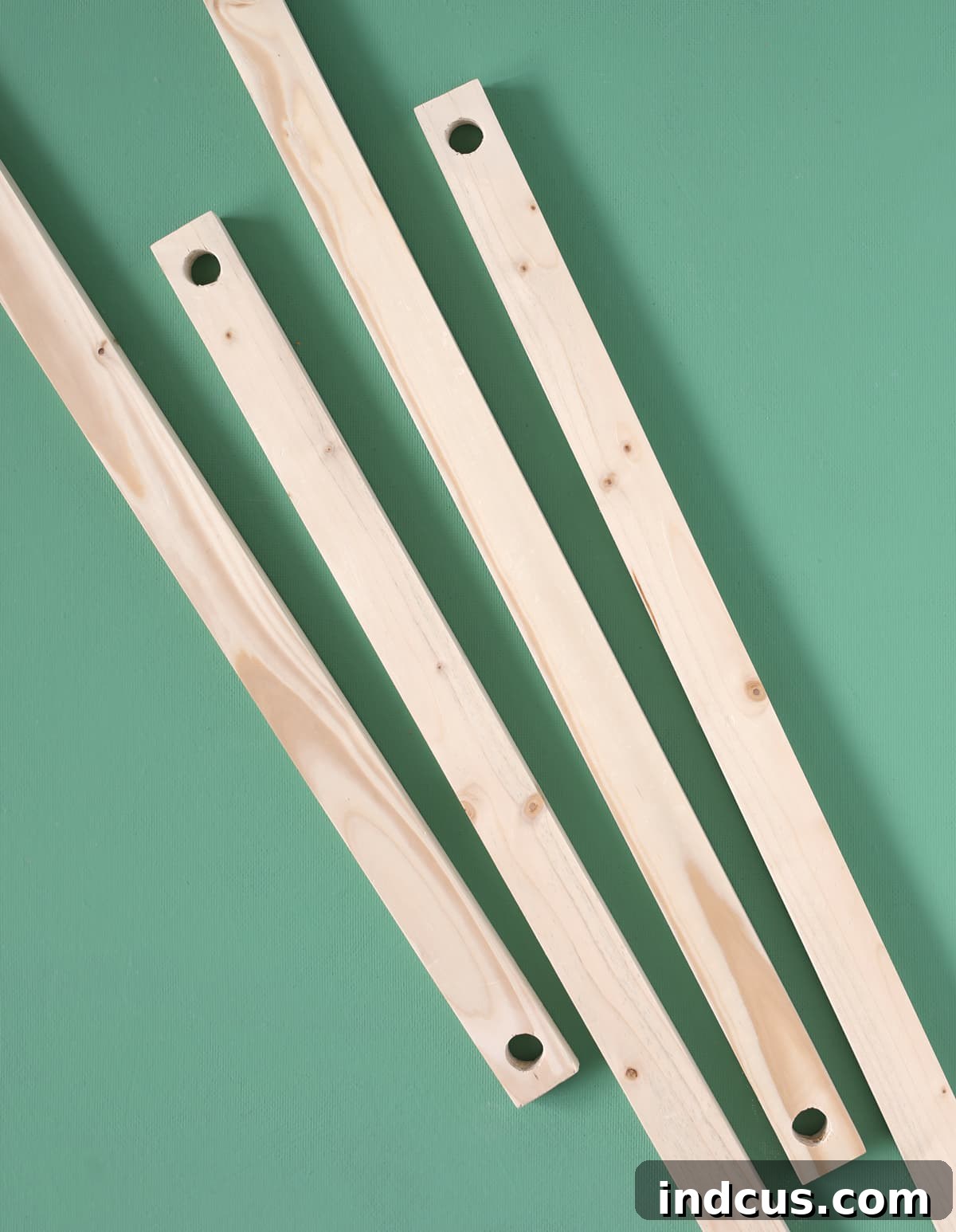 cut 1x2 wood and drill holes for play tent frame