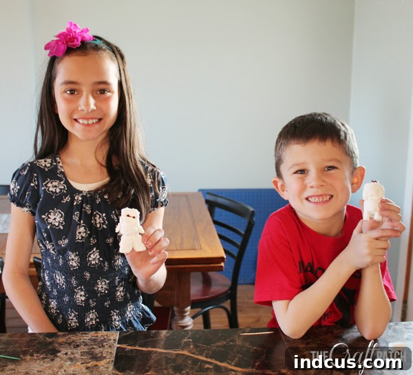 making marshmallow robots