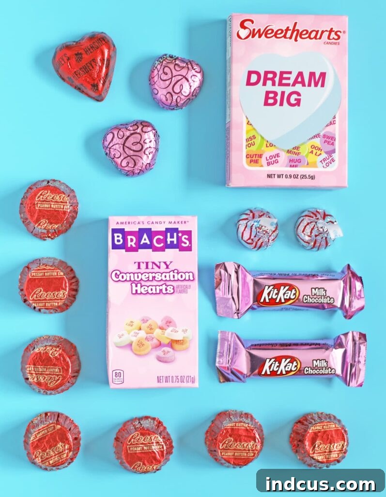 Sweetheart Automaton 2 Supplies for making a candy robot valentine craft