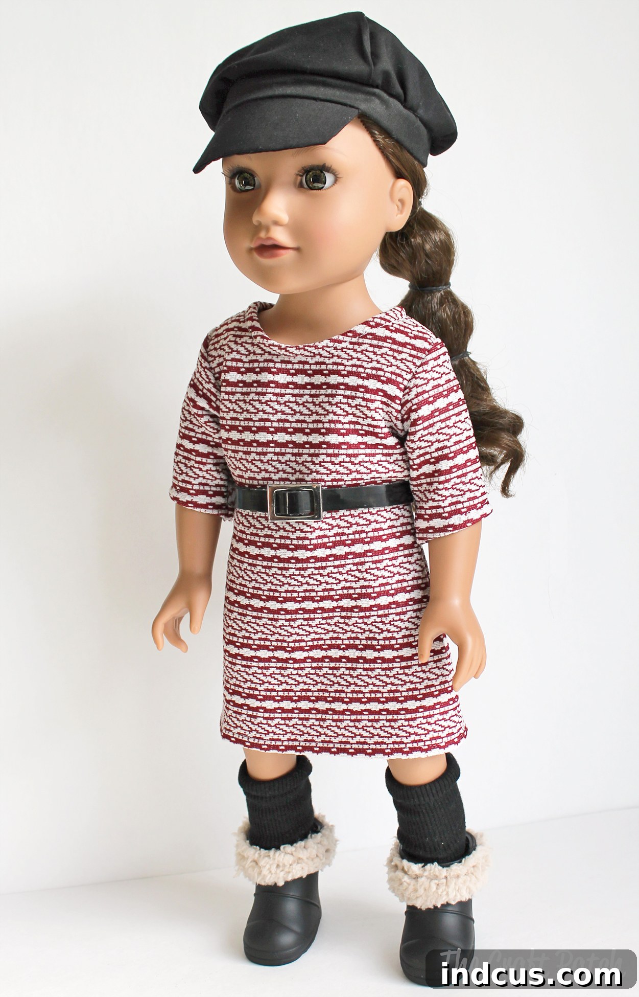 DIY American Girl Doll Knit Dress: Simple Pattern and Tutorial 2 American Girl doll sweater dress pattern