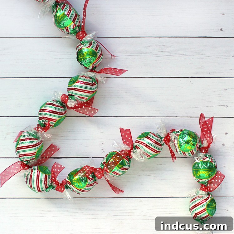 Easy DIY Christmas Advent Calendar Make a delightful candy chain to count down to Christmas with ease, perfect for a family holiday tradition.