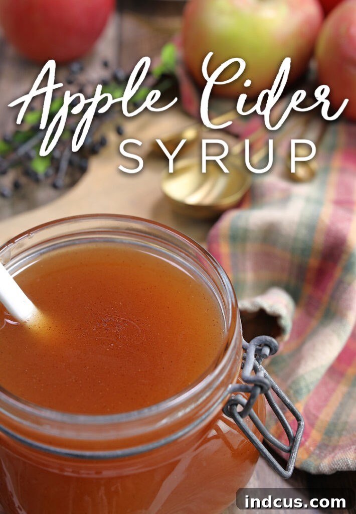 Autumn Apple Nectar 4 Apple cider syrup recipe perfect for fall breakfast