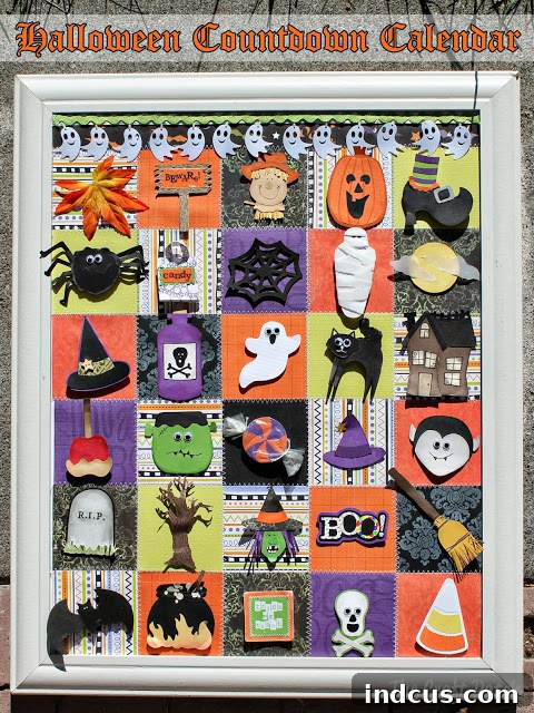 Countdown to Creepy 2 halloween countdown calendar - finished family friendly spooky decor
