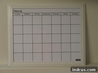 Countdown to Creepy 3 framed white board - the base for your DIY Halloween calendar