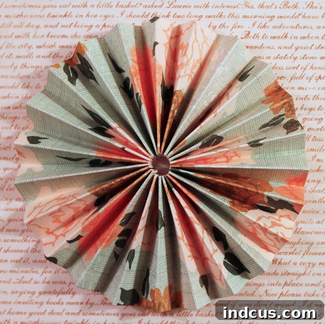 A beautifully finished DIY paper medallion