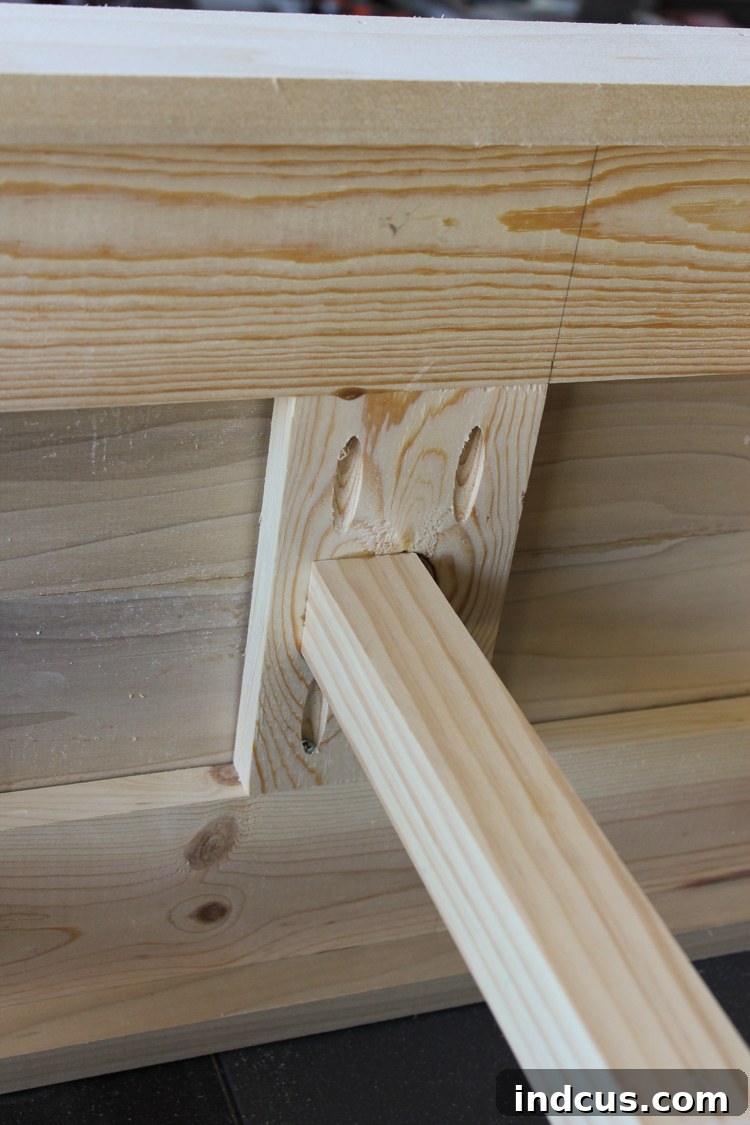 pocket holes to attach wood