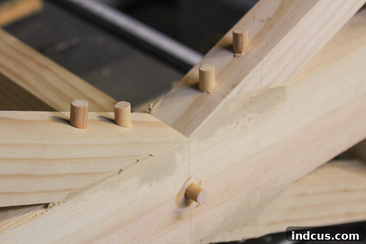 fill holes with wood dowels
