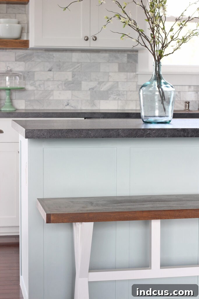 diy counter height bench building tutorial