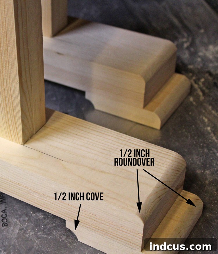 farmhouse counter height bench feet