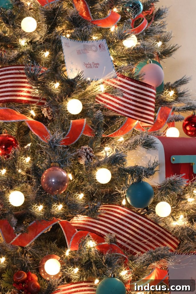 Dollar store hack for Christmas tree decor, adding glowing ping pong balls to lights