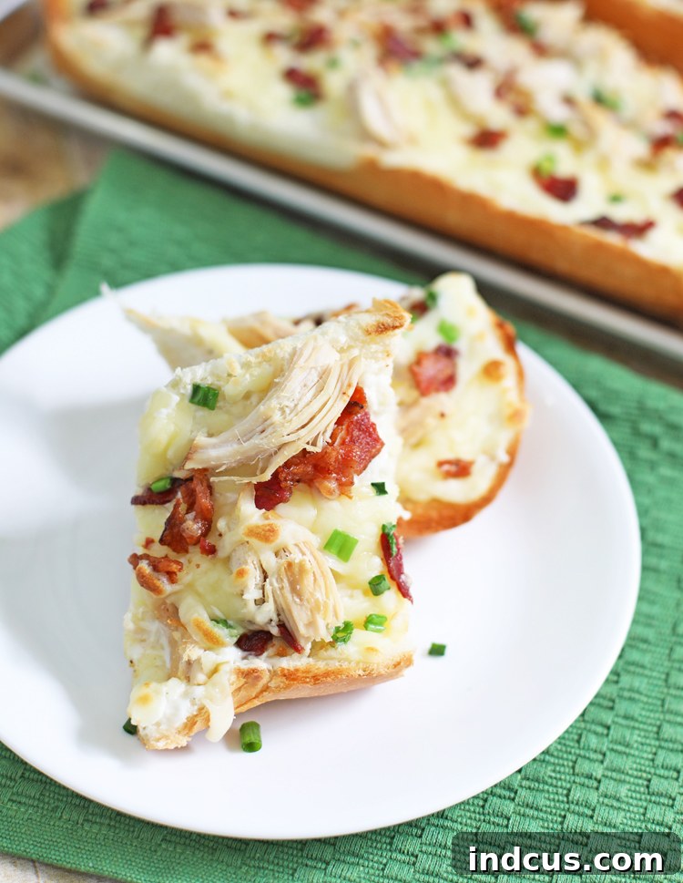 chicken bacon ranch french bread pizza