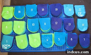 Stack felt pieces in order to maintain design pattern during sewing