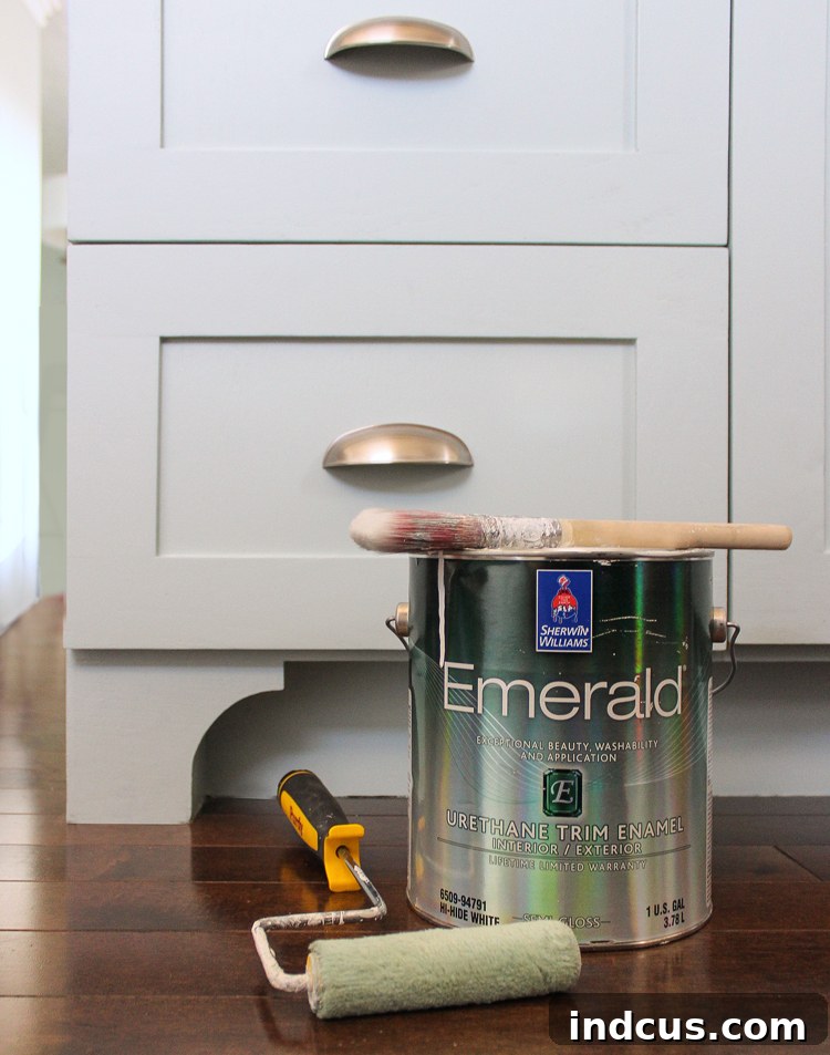 How to Paint Kitchen Cabinets with a professional finish