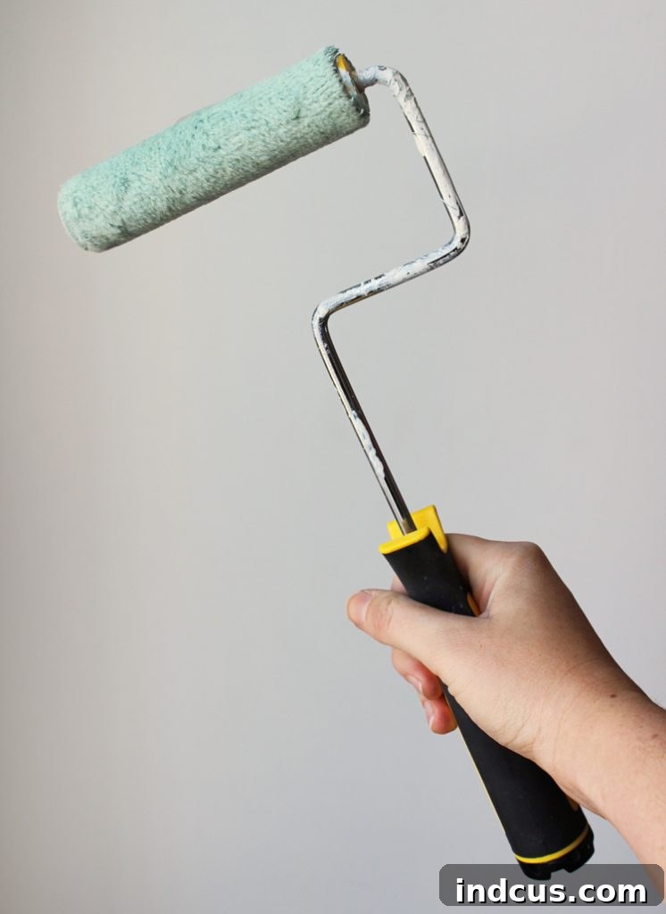 Tips for rolling paint onto kitchen cabinets smoothly